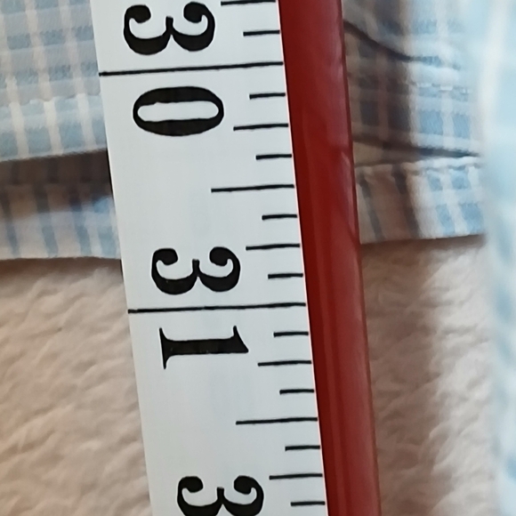 Harry Rosen Men's Dress  Shirt XL Striped Light Blue White Button up - Picture 4 of 5